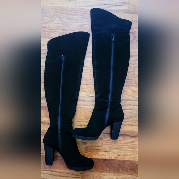 Nine west gorgeous black boots over the knee sz 7.5M - Picture 6 of 8